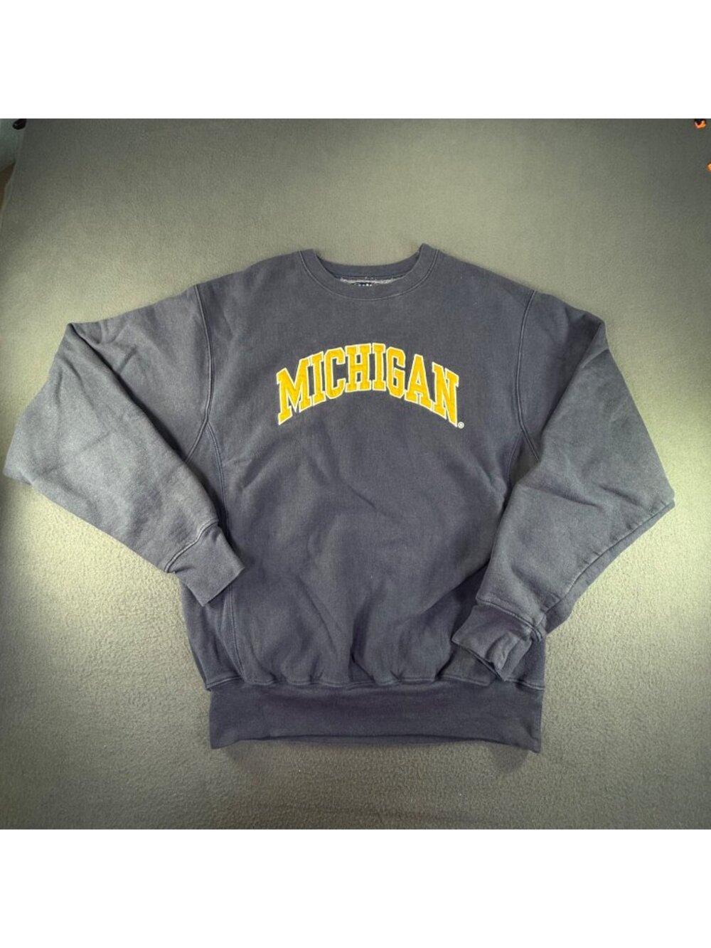 VTG Steve And Barrys Michigan Wolverines Maize and Blue Pullover Sweatshirt Med